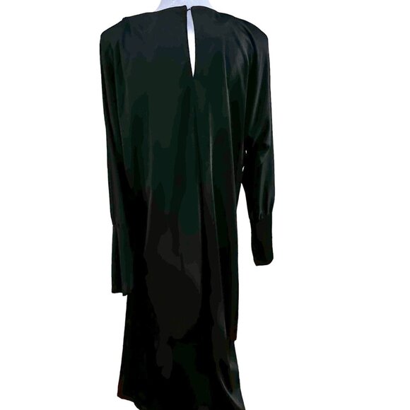 Vintage Edith Flagg California Black Dress Bead Shoulder Embellishment No Sz Tag - Picture 8 of 8